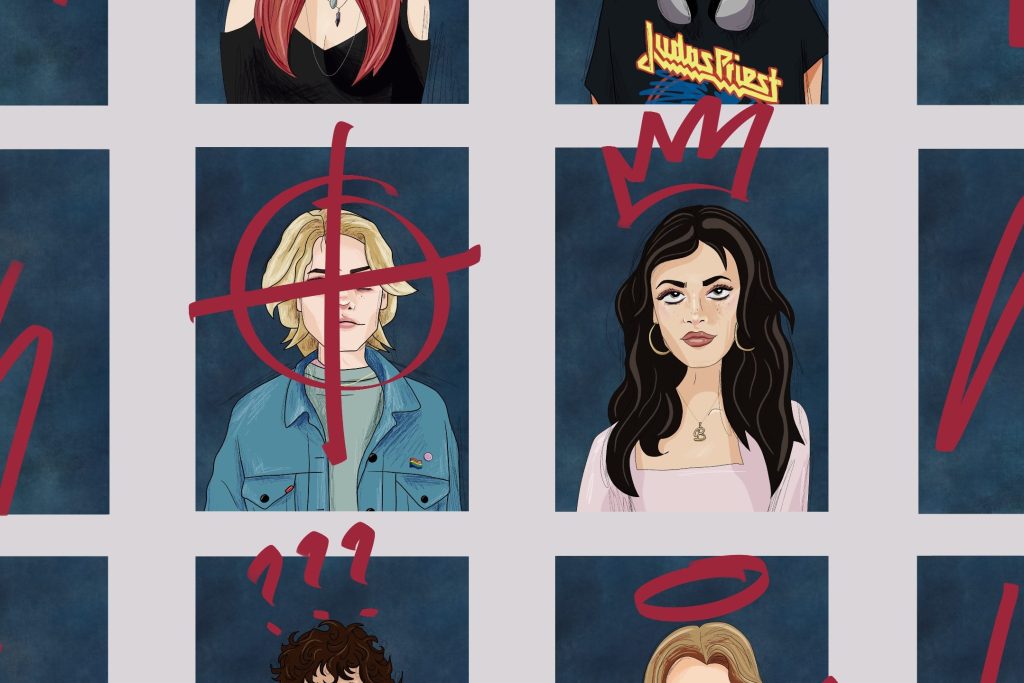 Her er de, jeg har tegnet karakterene mine